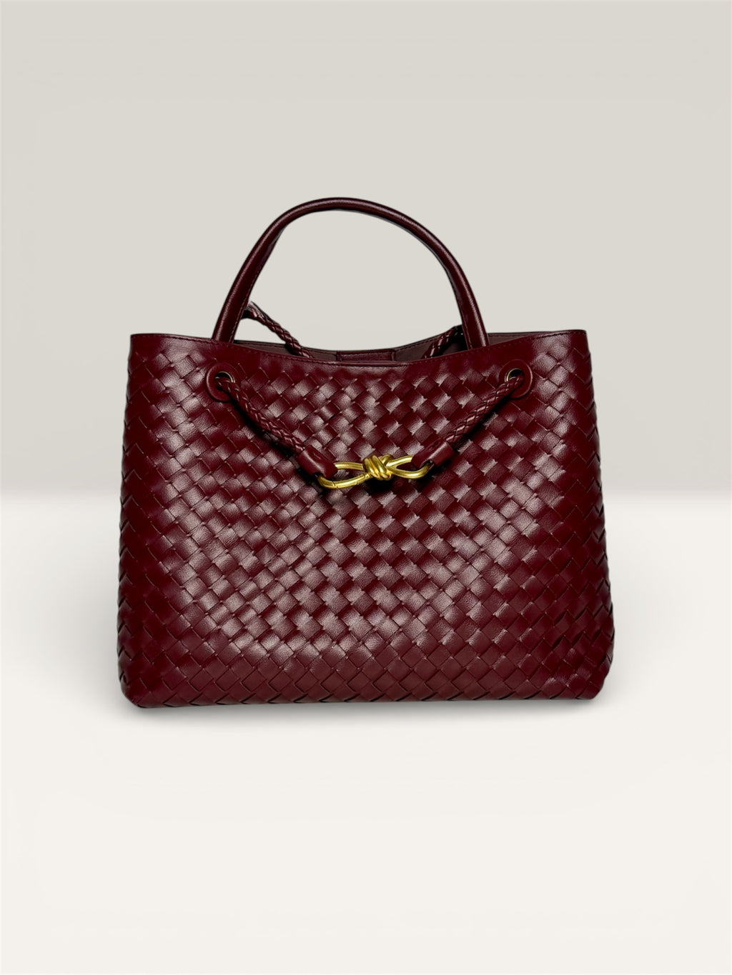 Sac à main femme en cuir véritable COMO bordeaux – Lilya Studio