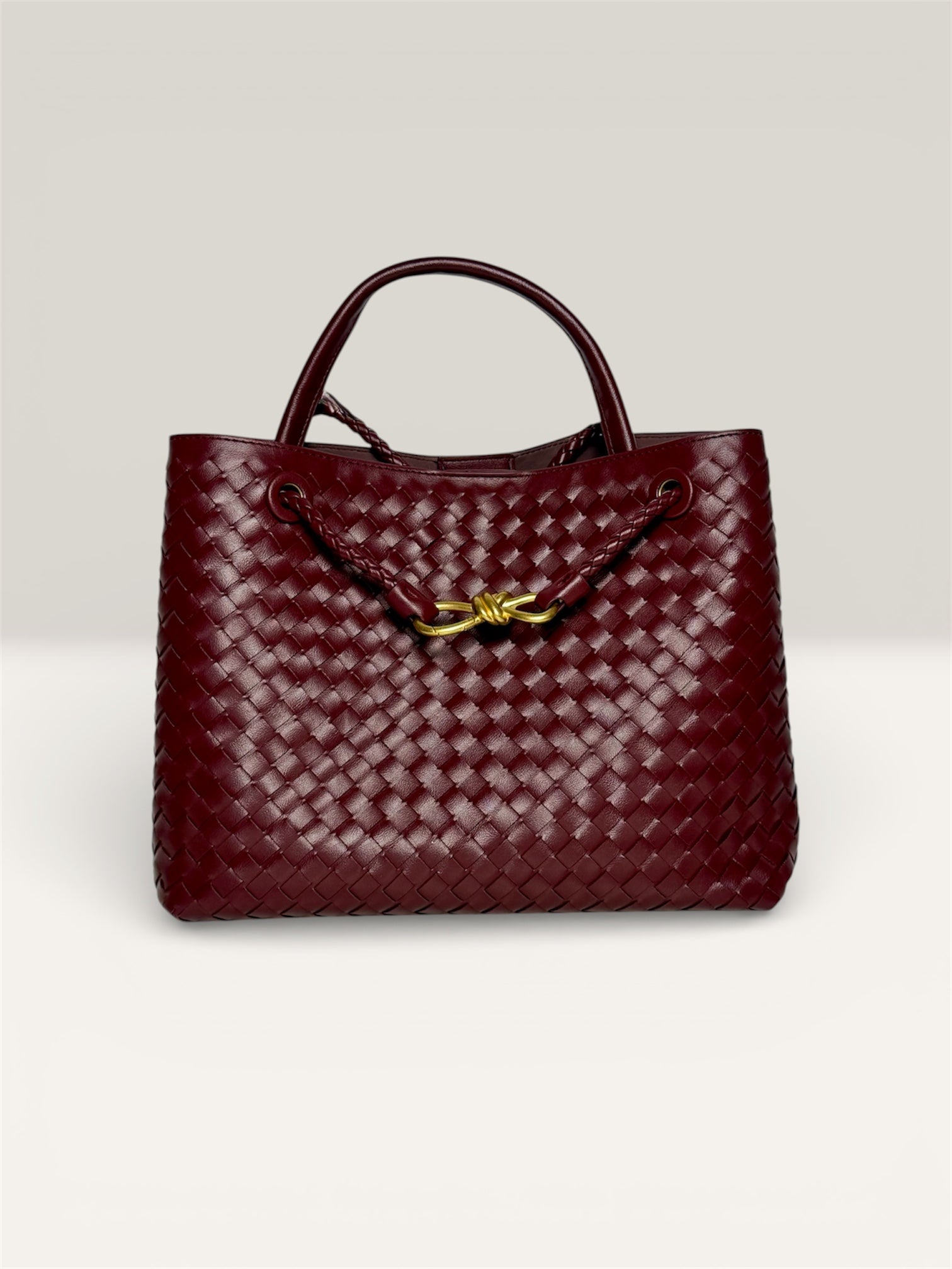 Sac à main femme en cuir véritable COMO bordeaux – Lilya Studio